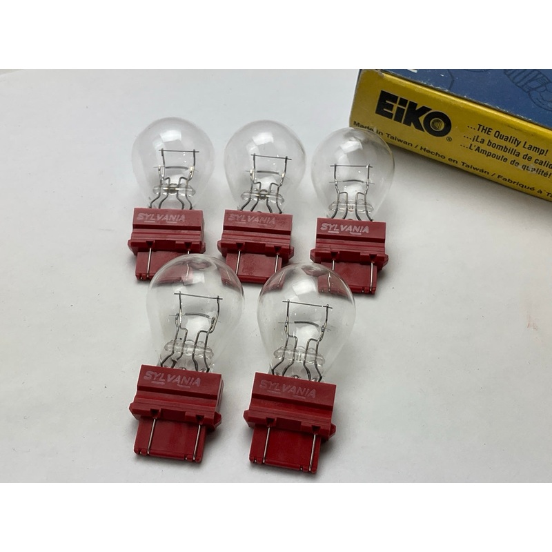 (5) Eiko 3357 Clear Light Bulbs