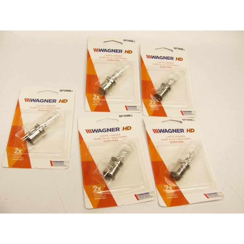 (5) Wagner BP3496LL Longlife Minature Lamp Light Bulb, 3496
