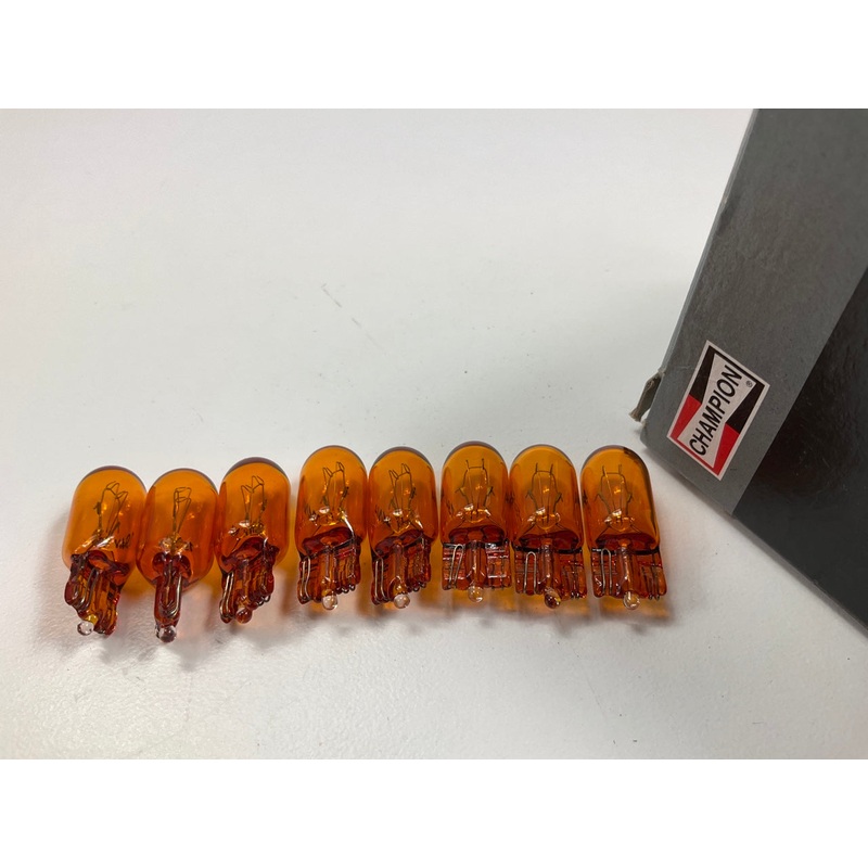 (8) Champion 194NA Multi-Purpose Miniature Light Bulbs, Amber # 194