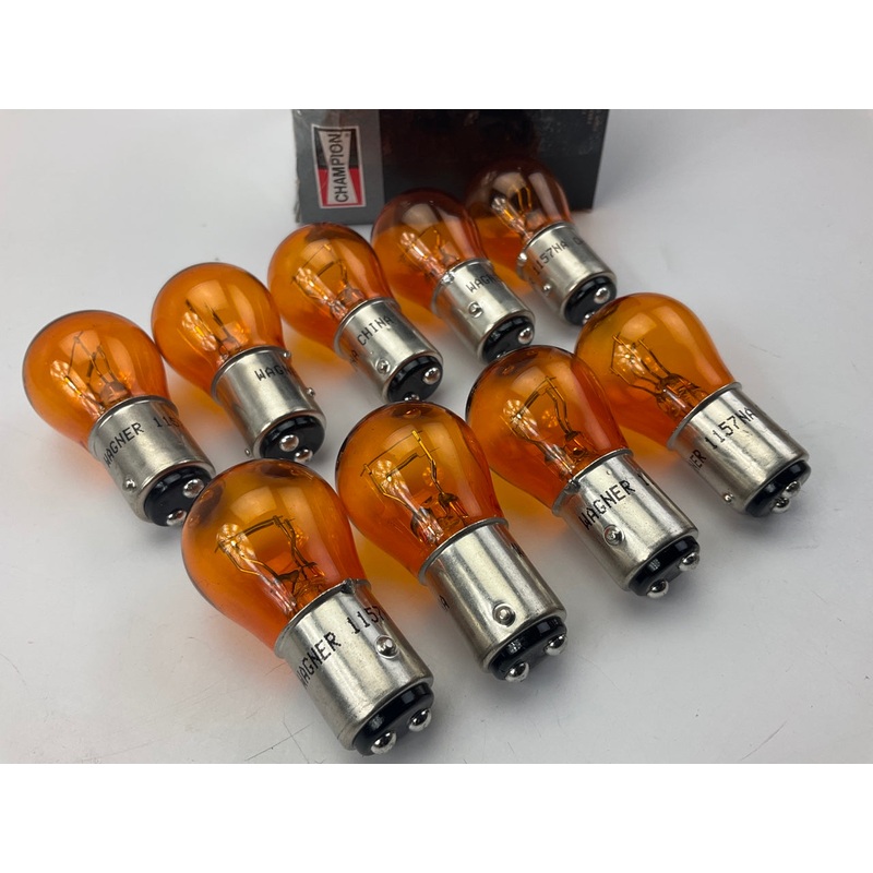 (9) Champion 1157NA Turn Signal Amber Lamp Light Bulb