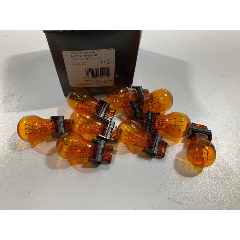 (9) Champion 3057NA Amber Turn Signal Parking Lamp Light Bulb