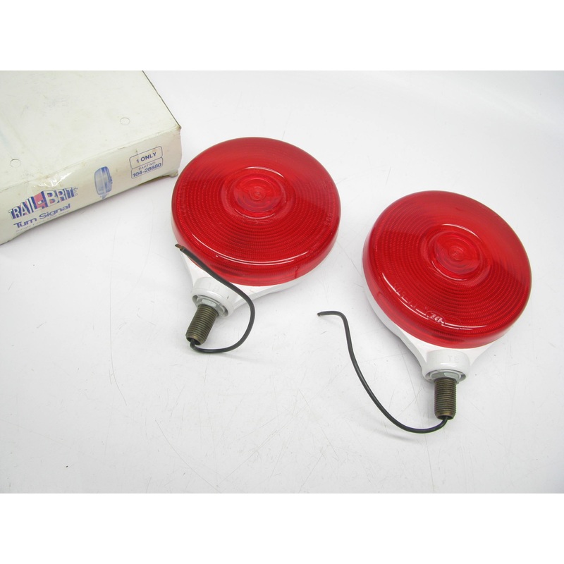 (2) Trail-brite 104-28880 RED Pedestal Turn Signals Lights