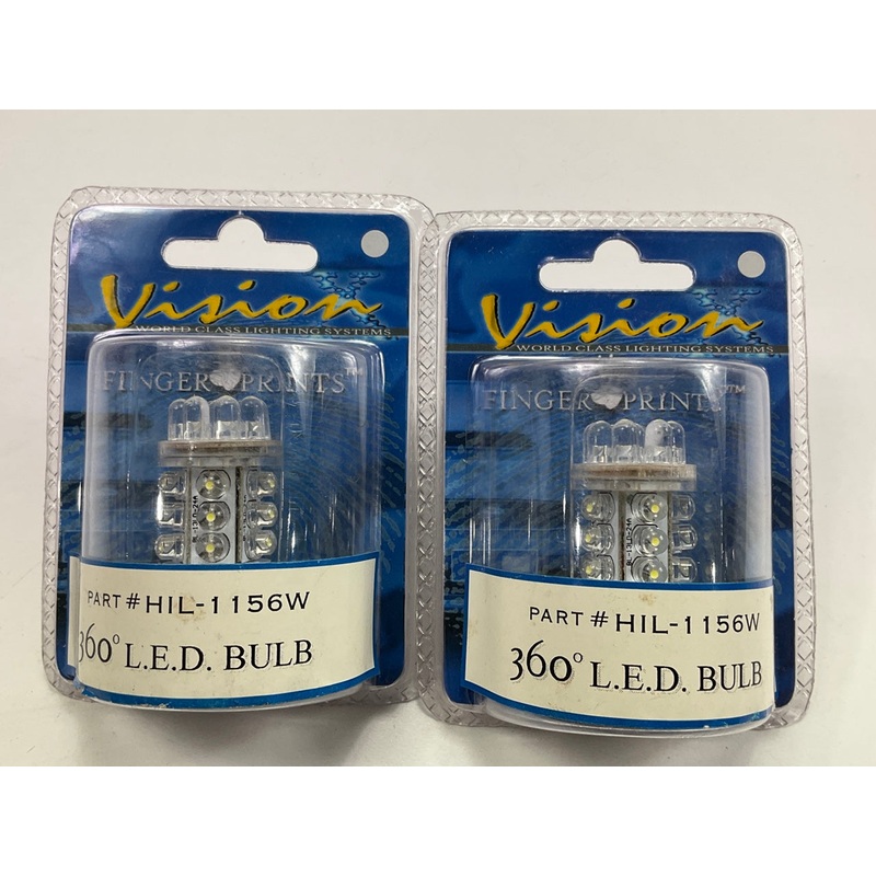 (2) Vision X HIL-1156W 360 Degree LED Back Up Light Lamp Bulb, 1156