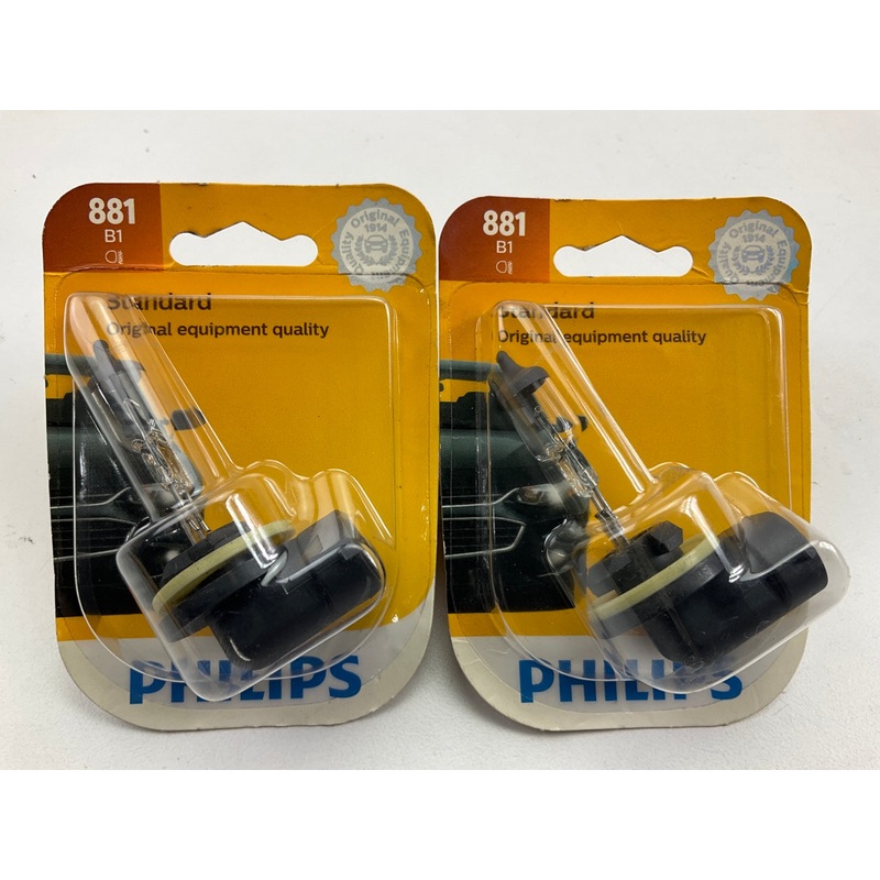 (2) Philips 881B1 Standard Fog Lamp Light Bulb 881
