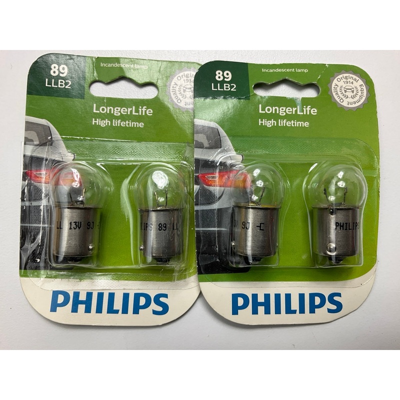 (2) Philips 89LLB2 LongerLife Courtesy Lamp Light Bulb 89 - 2 PACK