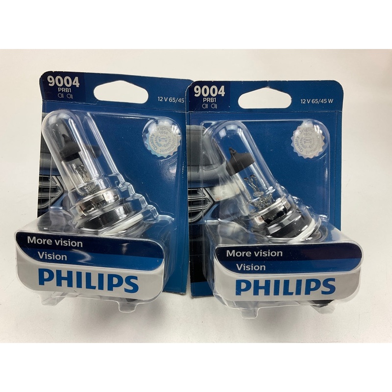 (2) Philips 9004PRB1 Vision Headlamp Headlight Lamp Light Bulb 9004