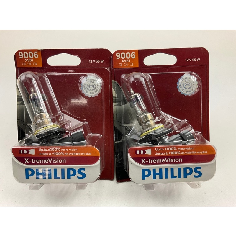 (2) Philips 9006XVB1 X-tremeVision Headlamp Headlight Lamp Light Bulb 9006