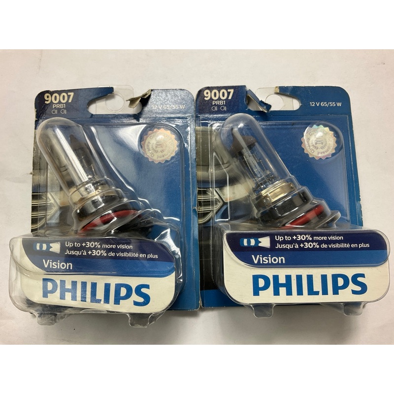 (2) Philips 9007PRB1 Vision Headlamp Headlight Light Bulbs # 9007