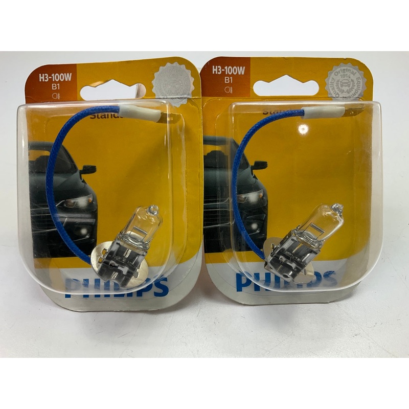 (2) Philips H3-100WB1 Fog Light Bulbs, 100 Watt Upgrade H3 Bulb