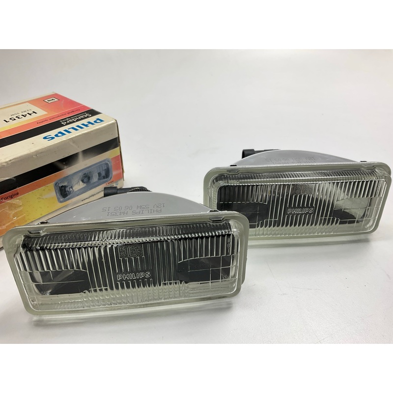 (2) Philips H4351 Sealed Beam Headlight Headlamp Bulb