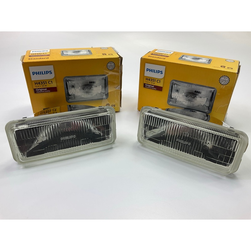 (2) Philips H4351C1 Sealed Beam Headlight Headlamp Lamp Light Bulb H4351