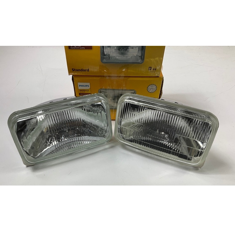(2) Philips H4701C1 Sealed Beam Headlight Headlamp Light Lamp Bulb H4701