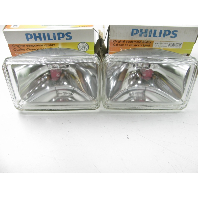 (2) Philips H7935-1 HALOGEN Rectangle Sealed Beam Ligh Lamp Bulbs 12.8V 50W