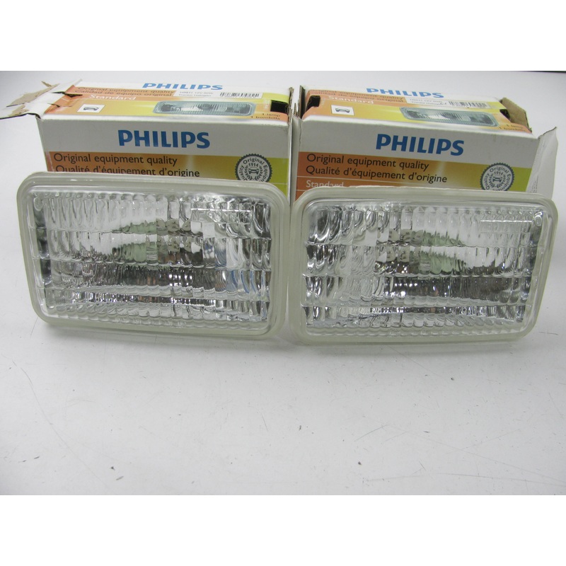 (2) Philips H9411 Halogen HeadLight Lamp Bulbs 12.80V 50W 3.91A
