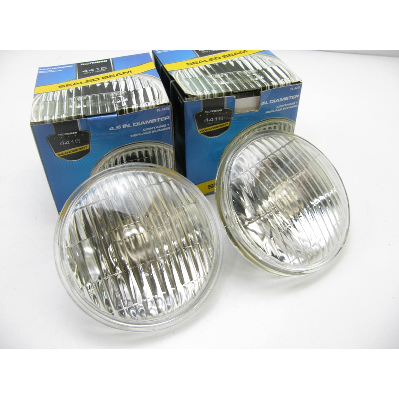 (2) Pilot 4415 35 Watt Halogen PAR36 12.8V Screw Terminal Base Flood Lamps Bulbs