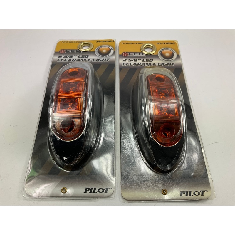 (2) Pilot Automotive NV-5166A Navigator 2-5/8'' LED Clearance Light Lamp