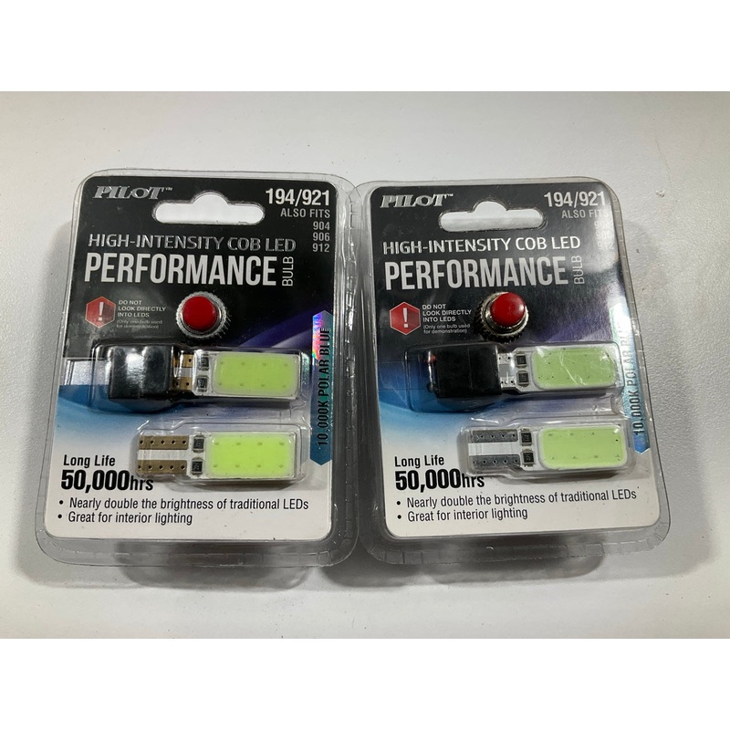 (2) Pilot ILC-921PB Hi-Intensity Cob LED Light Bulbs(904,906,912),12V, 50,000HRS