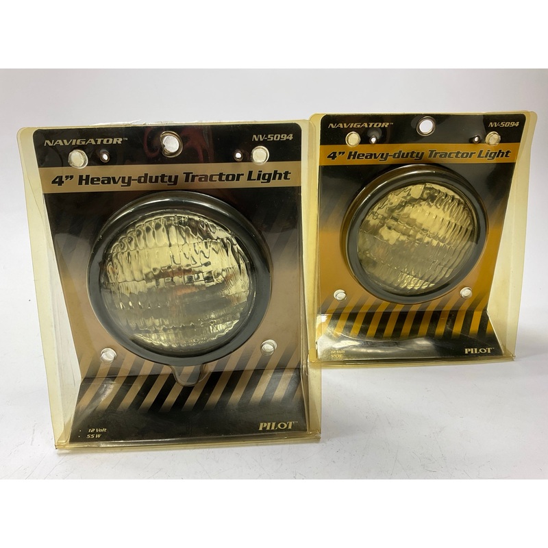 (2) Pilot NV-5094 4'' Halogen Round Utility Light Lamp