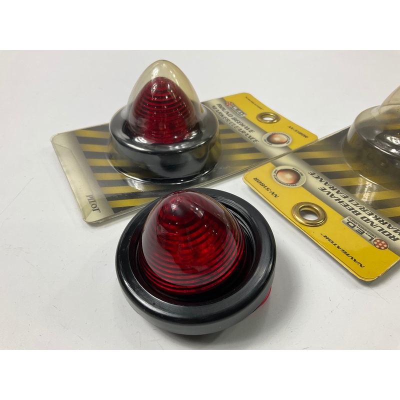 (2) Pilot NV5180R Red 2'' LED Beehive Marker And Clearance Light