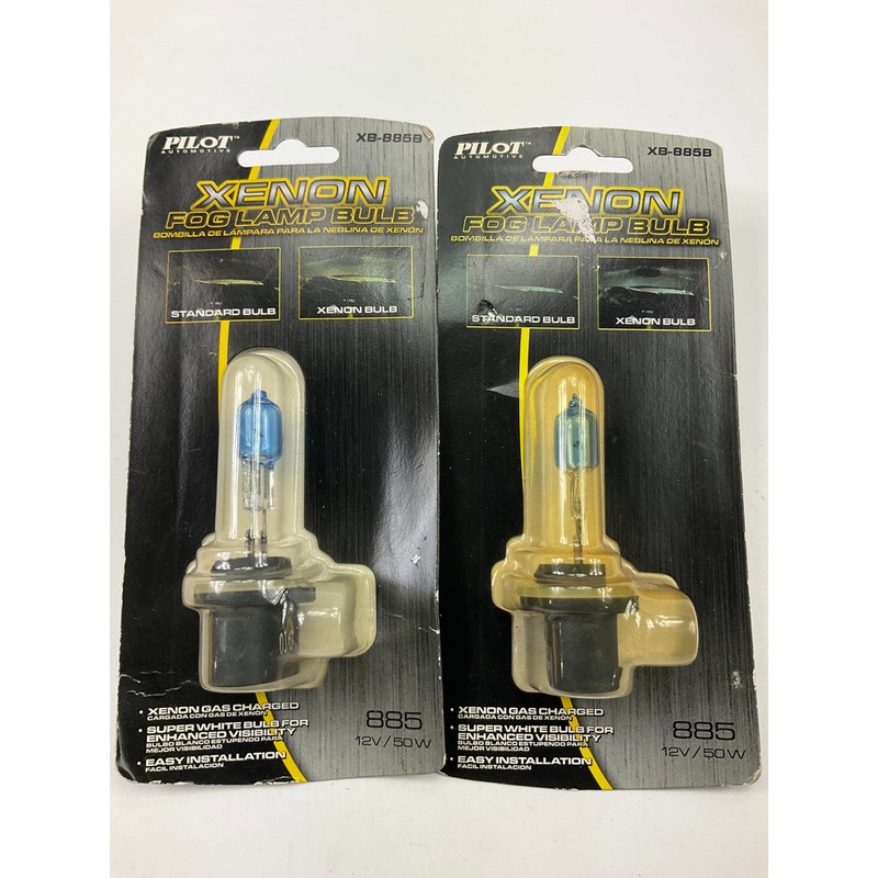 (2) Pilot XB-885B Xenon Fog Light Lamp Bulb, 885, 12V / 50W