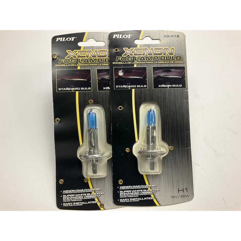 (2) Pilot XB-H1B Xenon Fog Lamp Light Bulbs For H1 Applications