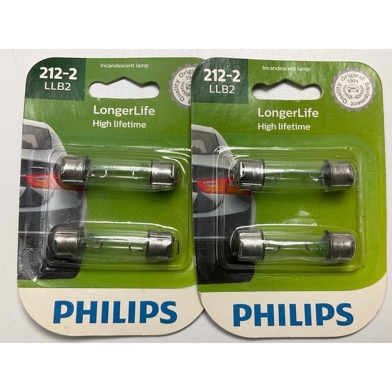 (2) Philips 212-2LLB2 Longerlife Courtesy Lamp Light Bulb 212-2 - 2 PACK