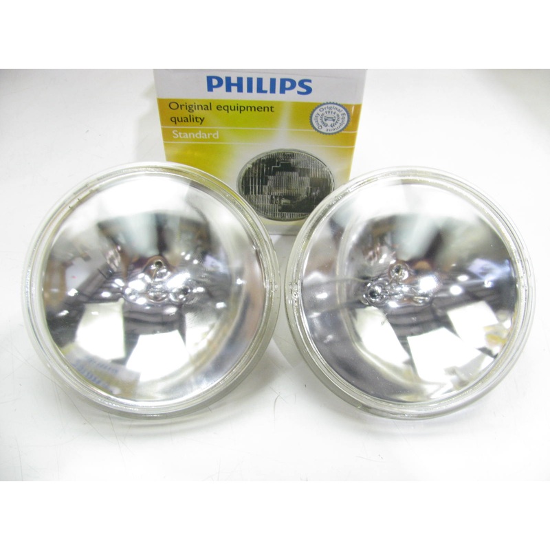 (2) Philips 4007C1 Sealed Beam Lamp Light Bulbs 13V 100W