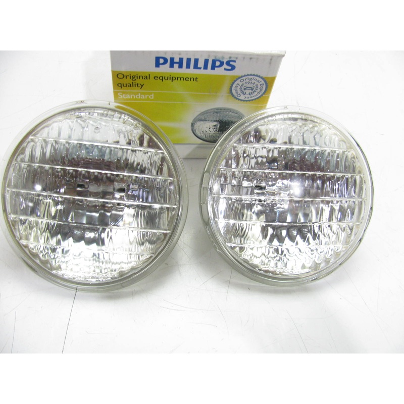 (2) Philips 4340C1 Sealed Beam Lamp Light Bulbs 48V 80W