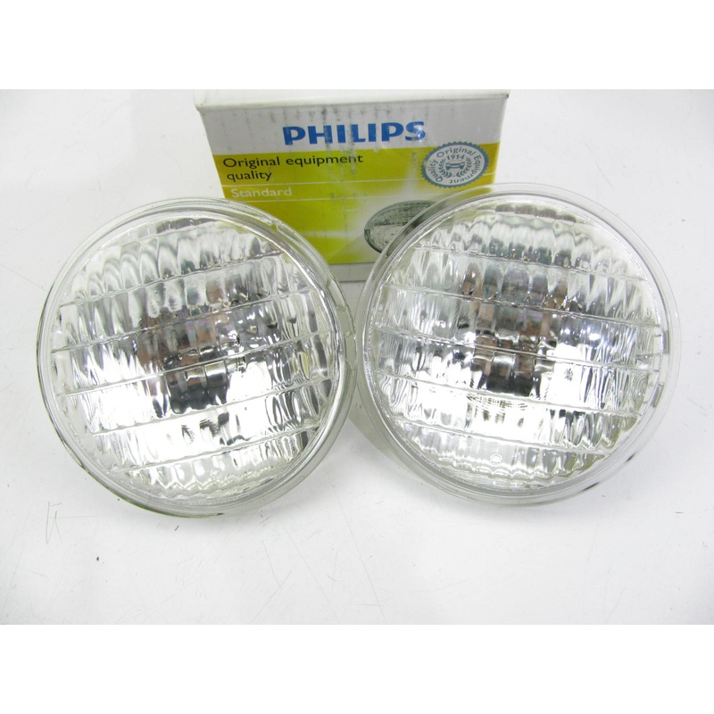 (2) Philips 4589C1 Sealed Beam Lamp Light Bulb 50W 28W
