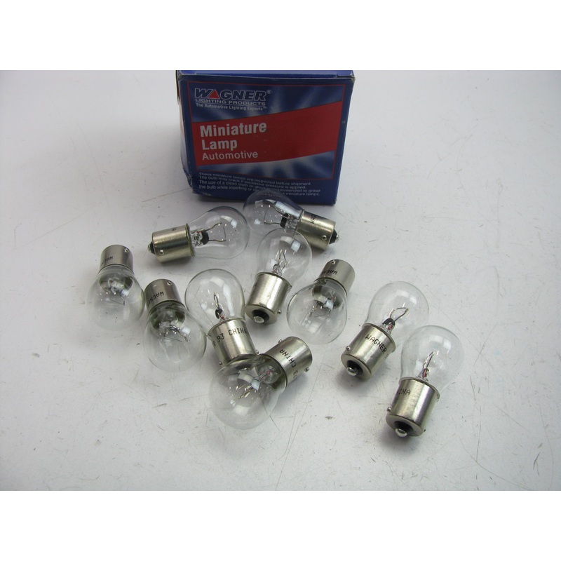 (10) Wagner 93 Minature Light Bulb - Single Contact Bayonet S-8 12V 13.31 Watt