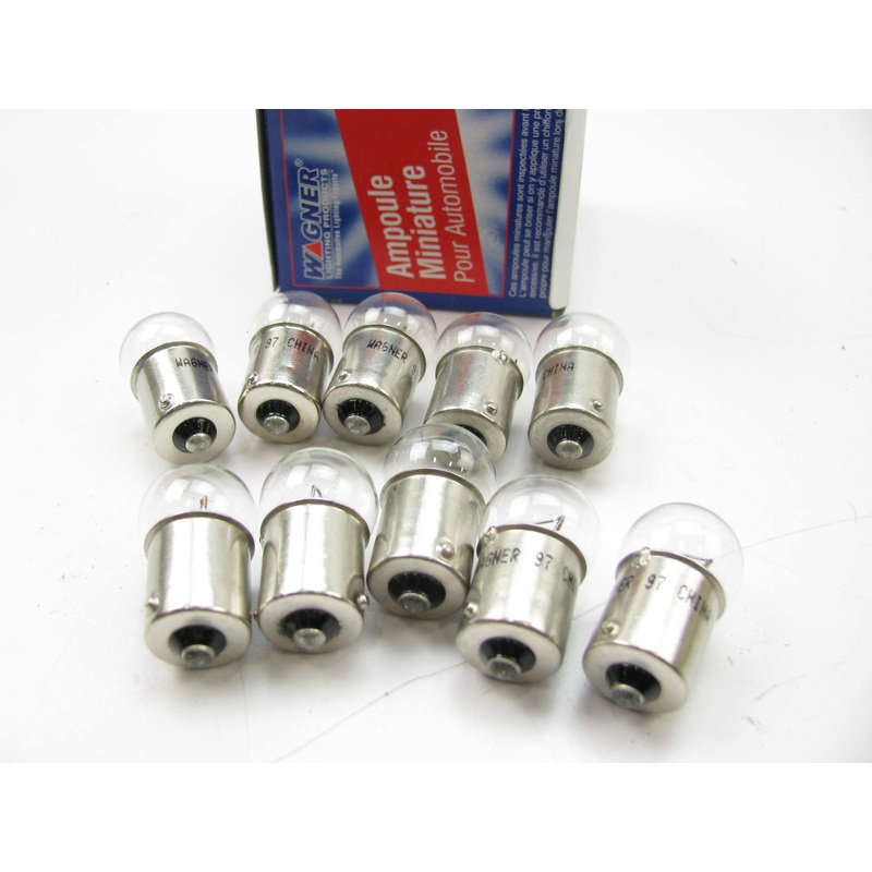 (10) Wagner 97 Miniature Light Bulb - Single Contact Bayonet G-6