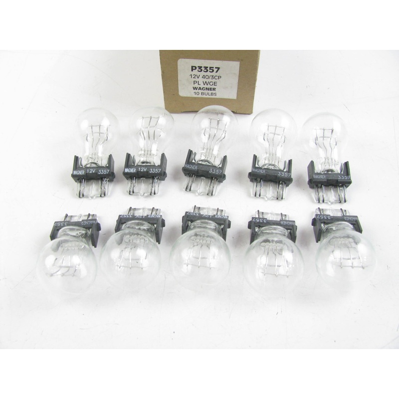 (10) Wagner P3357 Minature Brake Lamp Light Bulb - 3357