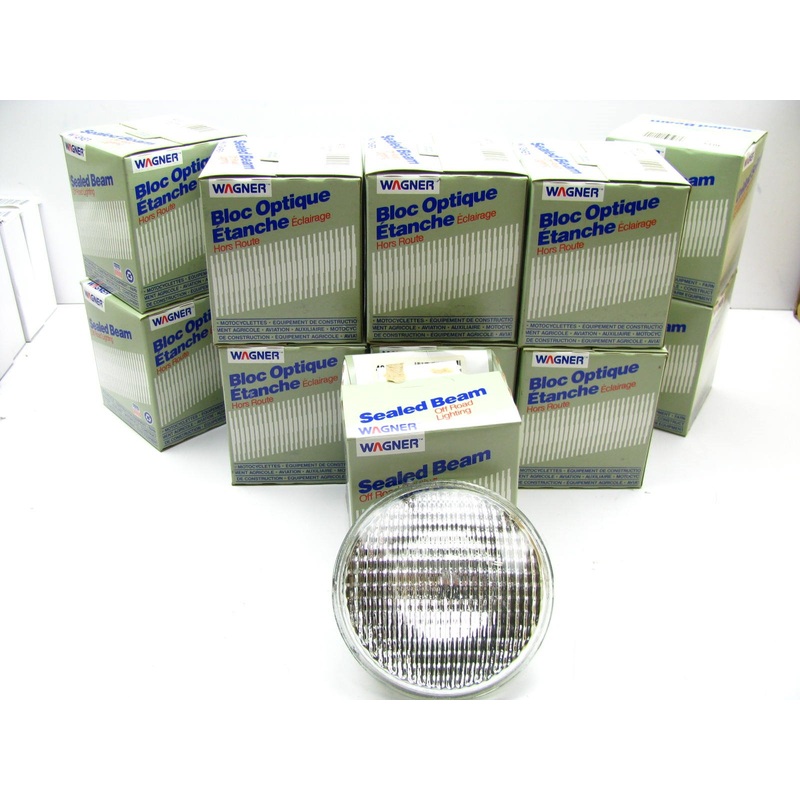 (12) WAGNER 4013 Sealed Beam Lamp Light Bulbs PAR46 5.75'' 25 Watt 6.4 Volt 6V
