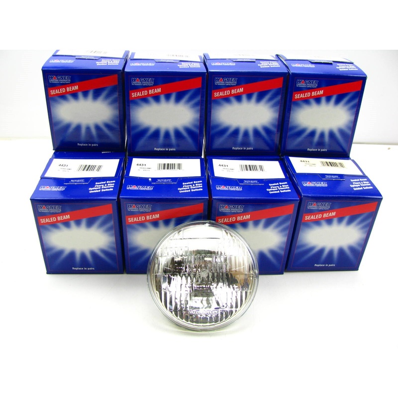 (12) WAGNER 4431 Sealed Beam Lamp Light Bulbs PAR46 5.75'' 45/35 Watt 12.8 Volt