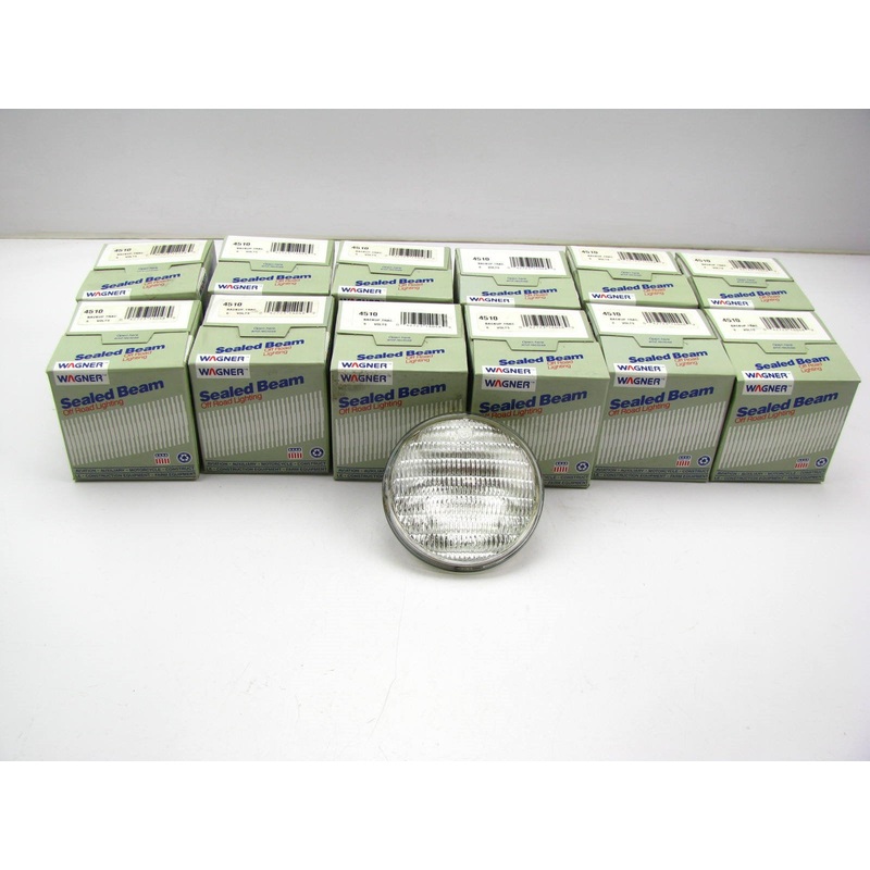 (12) WAGNER 4510 Sealed Beam Lamp Light Bulb PAR36 4.5'' 25 Watt 6 Volt   25W