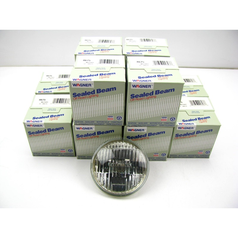 (12) Wagner 4675 Sealed Beam Lamp Light Bulb PAR36 4.5'' 75 Watt 13V - PACK OF 12