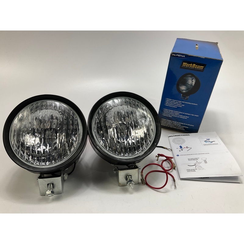 (2) Alpena 70213 WorkBeam Utility Light Lamps, Halogen Auxiliary Light 12v