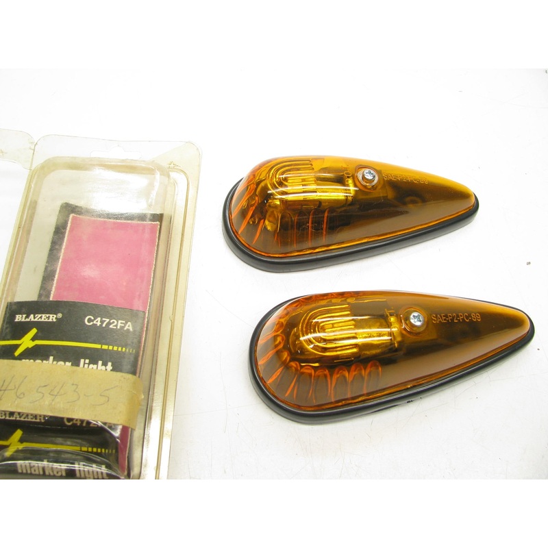 (2) Blazer C472FA Amber Side Marker / Cab Clearance Lights
