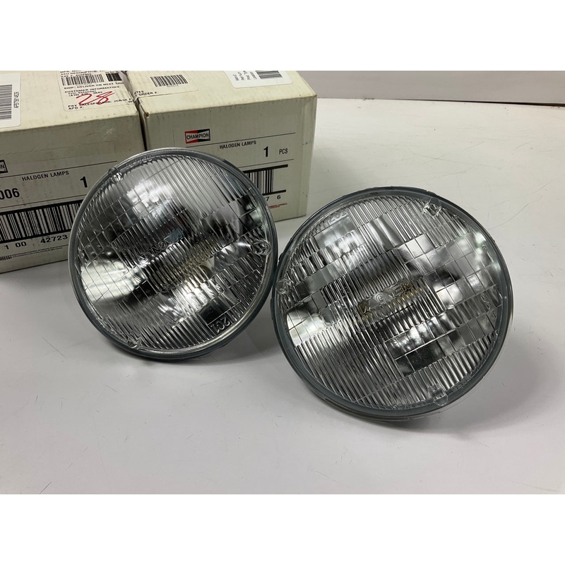(2) Champion H5006 Halogen Sealed Beam Headlight Headlamp Light Lamp Bulb