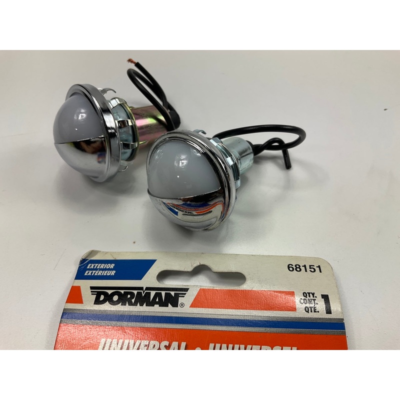 (2) Dorman 68151 Universal License Plate Light Lamps, 1-1/4'' Diameter Hole