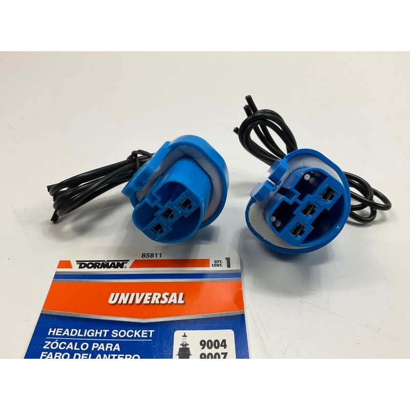 (2) Dorman 85811 Headlight Headlamp Connector Wiring Pigtail For # 9004, 9007