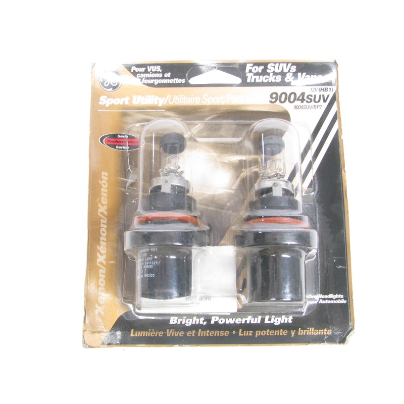 (2) GE 9004SUV Headlight Headlamp Bulbs 12V