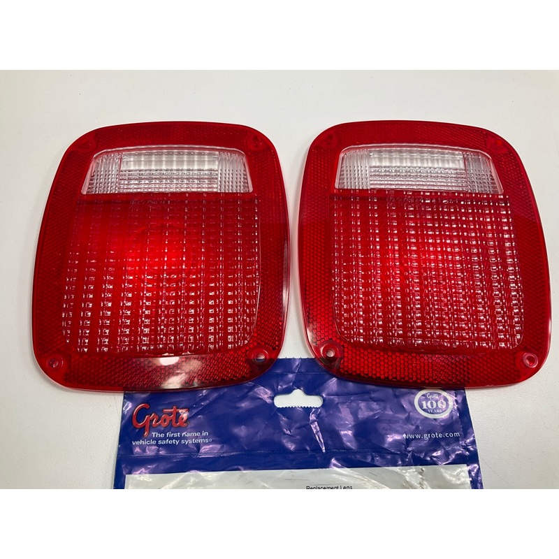(2) Grote 91302 Stop Tail Turn Light Lamp Replacement Lens