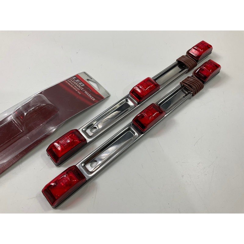 (2) Hopkins C514RW Clearance Marker Light Strips, For Trailers Over 80'' Wide