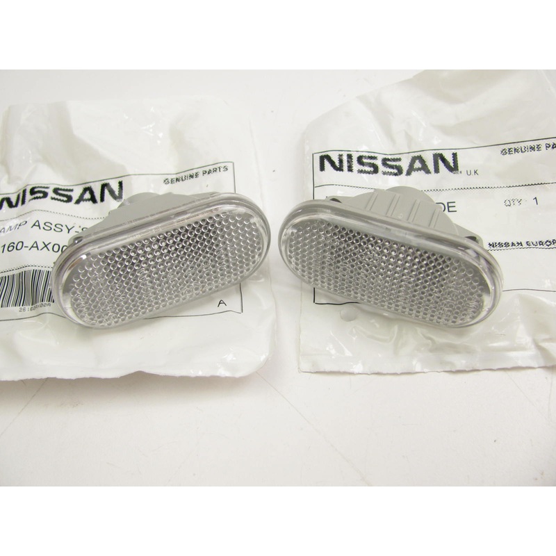 (2) NEW CLEAR JDM Front Side Marker Lamp Light OEM For 05-09 Nissan Z33 350Z