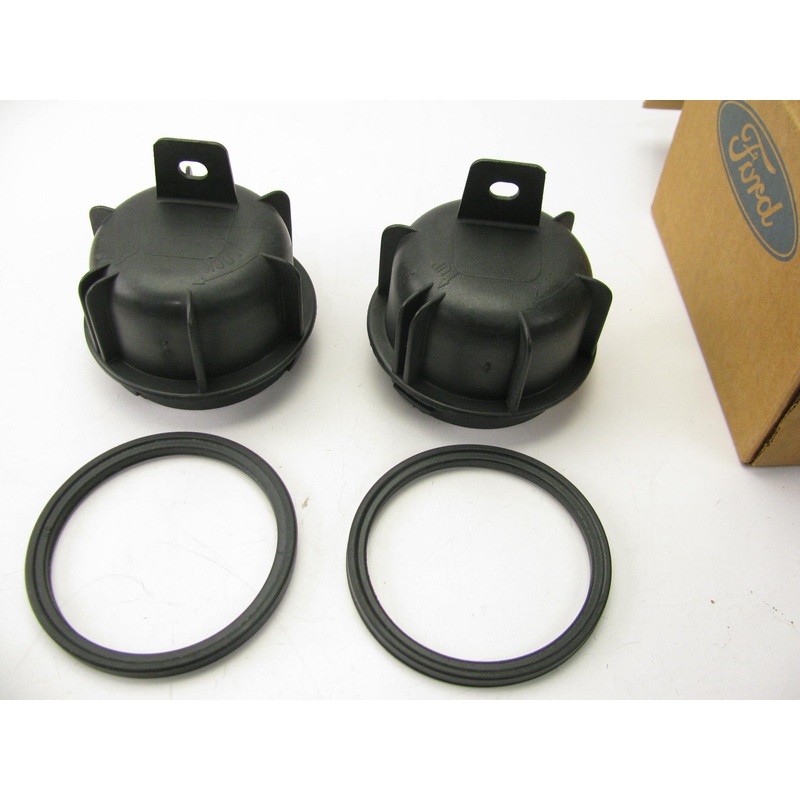 (2) NEW - OEM Ford XS4Z-13K046-AA Headlight Bulb Covers W/ Gaskets