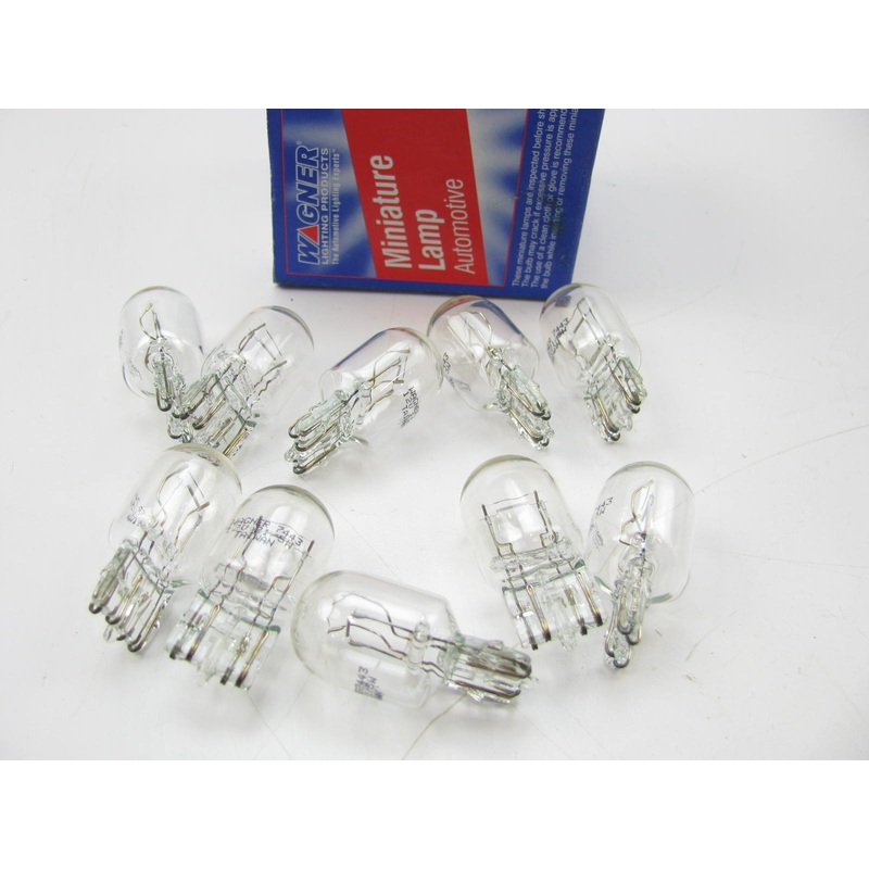 (10) Wagner 7440 Miniature Light Bulb - Single Contact Wedge T-6