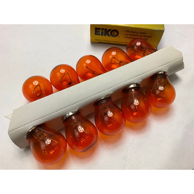 (10) Eiko 1156NA Amber Turn Signal Light Bulbs