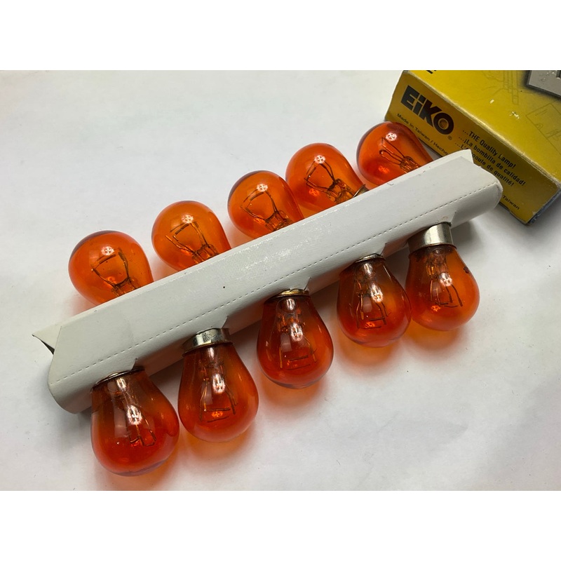 (10) Eiko 1157NA Turn Signal Light Bulbs, Amber
