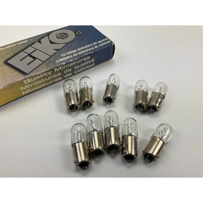 (10) Eiko 1816 - 13V .33A T3-1/4 Miniature Bayonet Base Light Bulbs